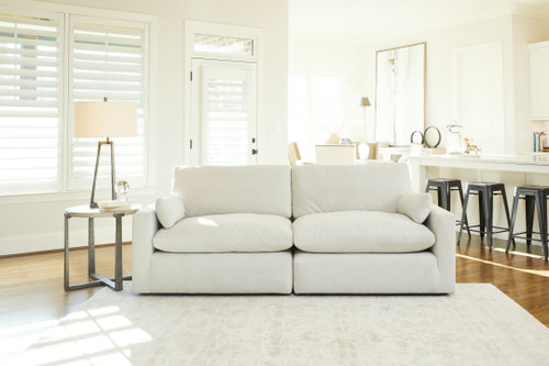 Sophie Ivory Left Arm Facing Chair 2 Pc Sectional