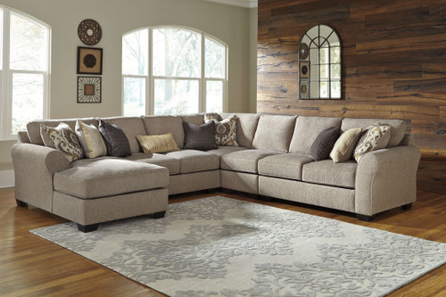 Pantomine Driftwood Laf Loveseat, Armless Chair, Wedge, Armless Loveseat, Raf Corner Chaise Sectional