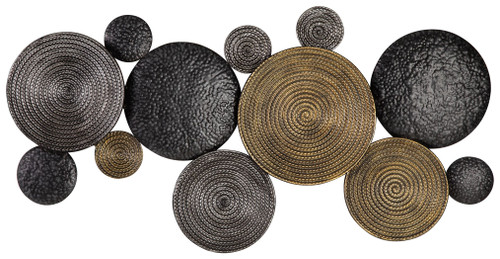 Emsley Metallic / Black / Gray Wall Decor