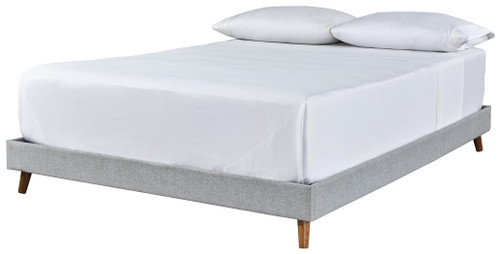 Tannally Beige King Upholstered Platform Bed