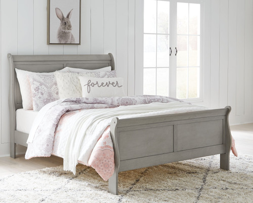 Kordasky Dark Gray Full Sleigh Bed