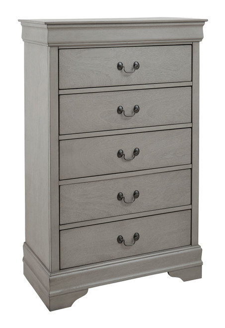 Kordasky Gray Five Drawer Chest Kordasky Gray Five Drawer Chest