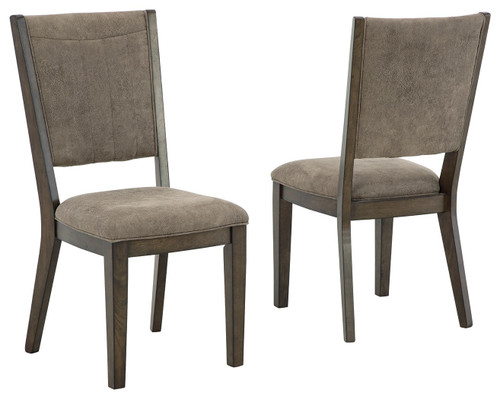 Wittland Dark Brown Dining Upholstered Side Chair (Set of 2)