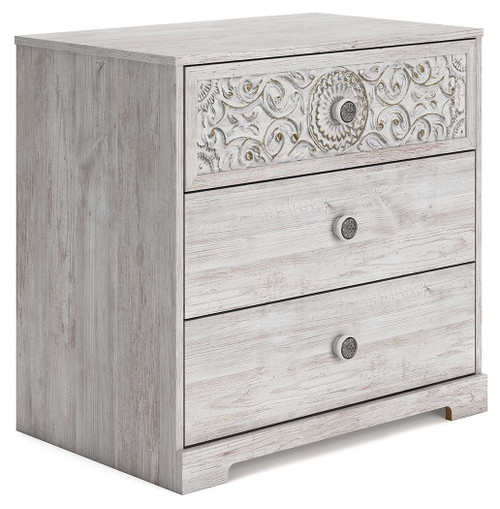 Paxberry Whitewash Three Drawer Chest