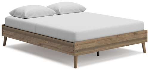 Aprilyn Light Brown Queen Platform Bed