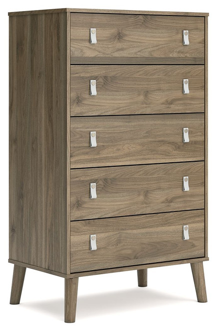 Aprilyn Light Brown Five Drawer Chest Aprilyn Light Brown Five Drawer Chest