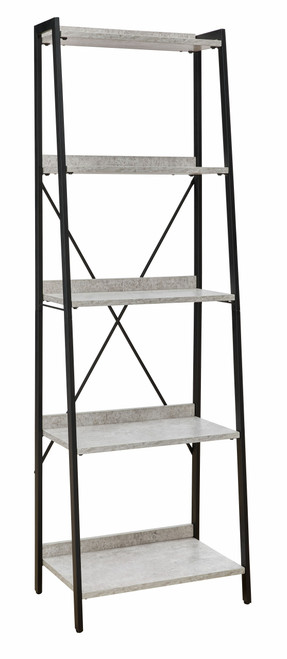 Lazabon Gray / Black Bookcase