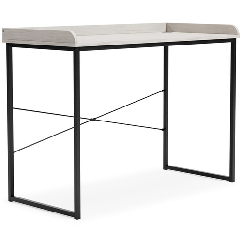 Bayflynn White / Black Home Office Desk Clean-lined