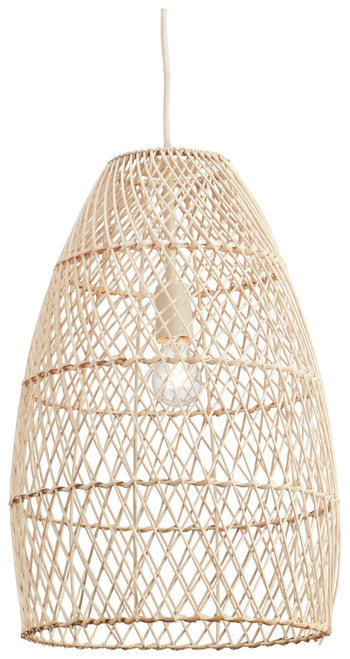 Calett Beige Rattan Pendant Light