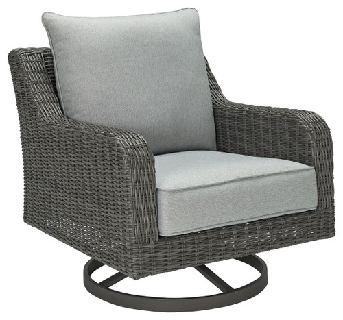 Elite Park Gray Swivel Lounge W/ Cushion Elite Park Gray Swivel Lounge W/ Cushion