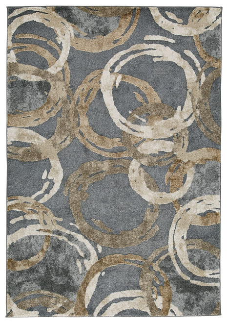 Faelyn Gray / Brown / Beige Medium Rug