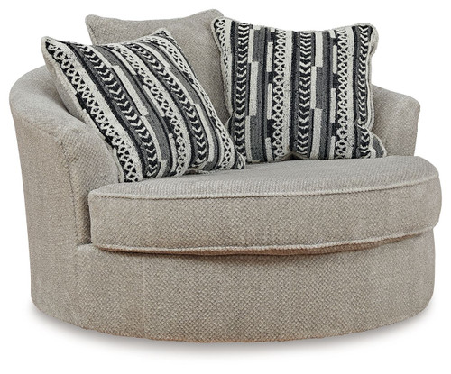 Calnita Sisal Oversized Swivel Accent Chair Calnita Sisal Oversized Swivel Accent Chair