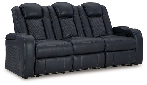 Fyne-dyme Sapphire Power Reclining Sofa With Adj Headrest