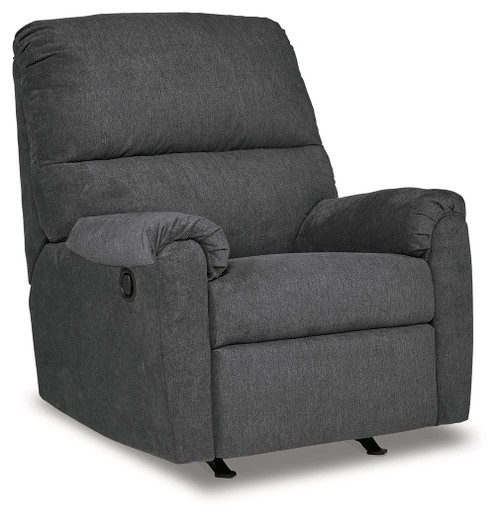 Miravel Gunmetal Rocker Recliner
