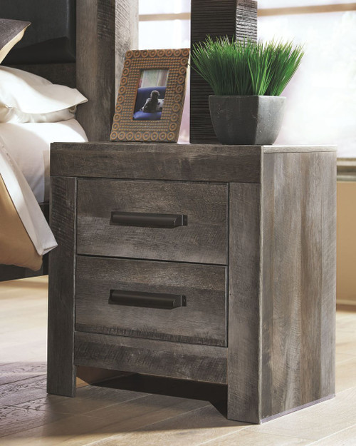 Wynnlow Gray Two Drawer Night Stand