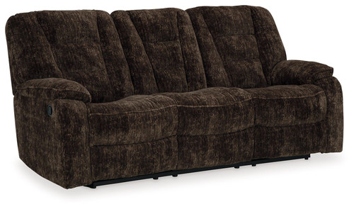Soundwave Chocolate Reclining Sofa W/Drop Down Table Soundwave Chocolate Reclining Sofa W/Drop Down Table