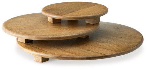 Kaidler Brown Tray Set (Set of 3)