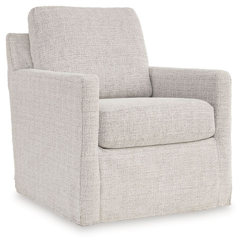 Nenana Next-gen Nuvella Stone Swivel Glider Accent Chair