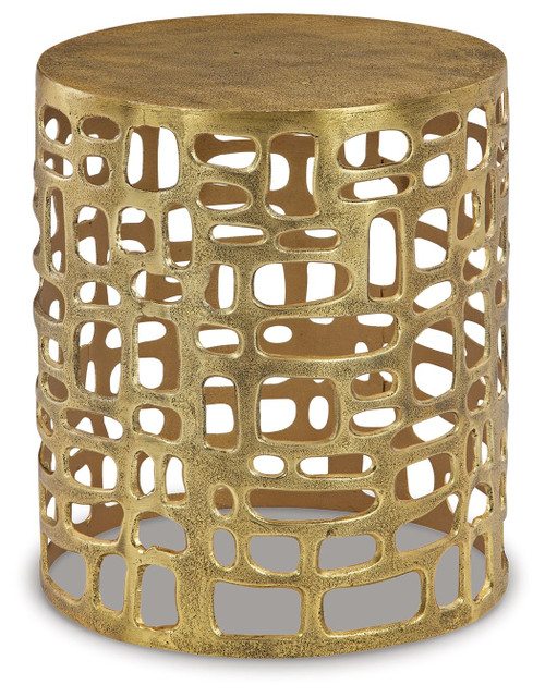 Gracylee Gold Finish Accent Table