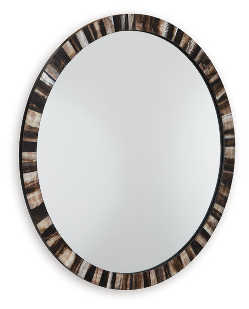 Ellford Black / Brown / Cream Accent Mirror