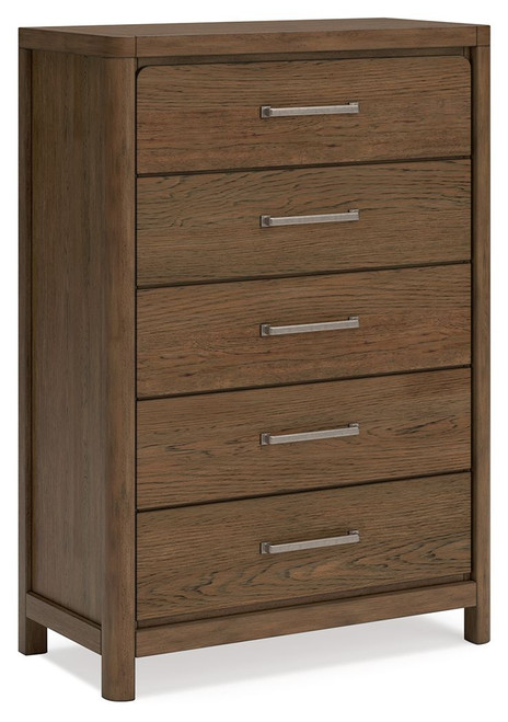 Cabalynn Light Brown Five Drawer Chest Cabalynn Light Brown Five Drawer Chest