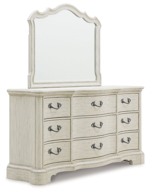 Arlendyne Antique White Dresser And Mirror Arlendyne Antique White Dresser And Mirror