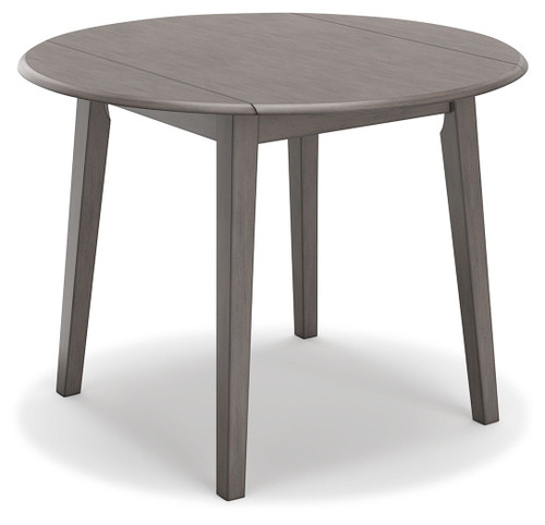 Shullden Gray Round Drm Drop Leaf Table