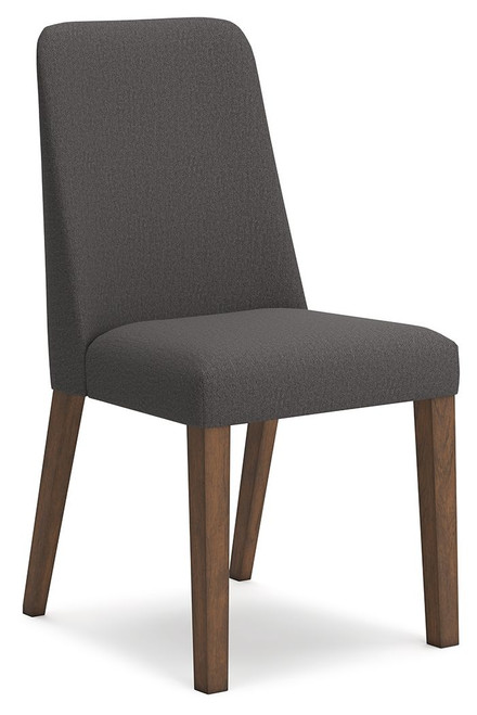 Lyncott Charcoal / Brown Dining Uph Side Chair (Set of 2)