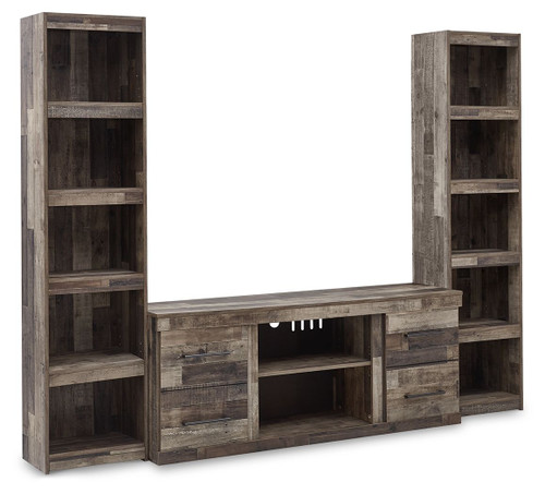 Derekson Multi Gray 3-Piece Entertainment Center