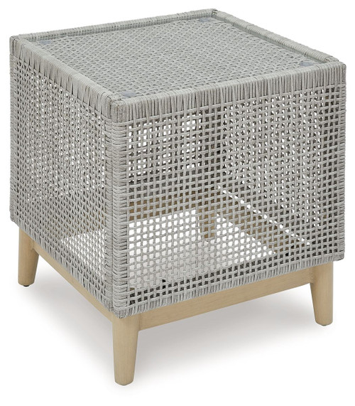 Seton Creek Gray Square End Table