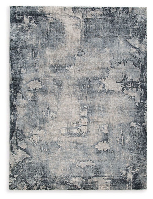 Langrich Blue / Gray / Cream Large Rug