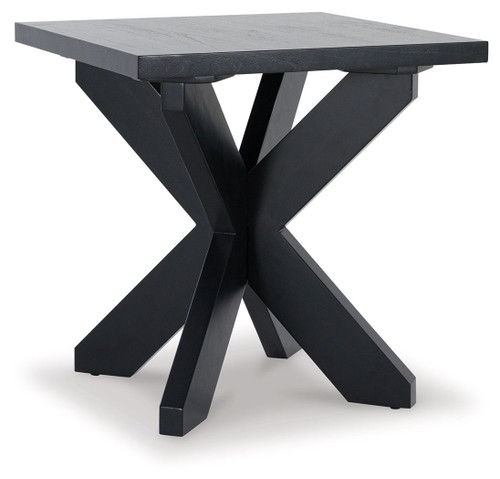 Joshyard Black Square End Table