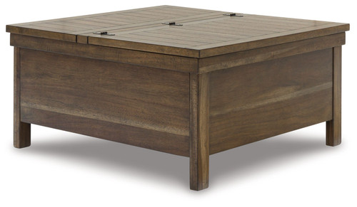 Moriville Grayish Brown Lift Top Cocktail Table