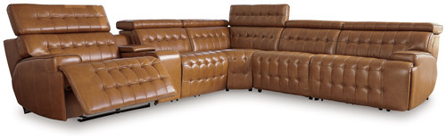 Temmpton Chocolate 6-Piece Power Reclining Sectional Temmpton Chocolate 6-Piece Power Reclining Sectional