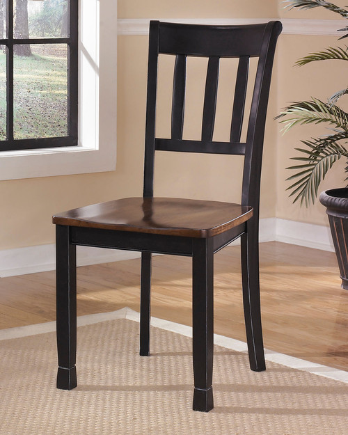 Owingsville Black / Brown Dining Room Side Chair (Set of 2)