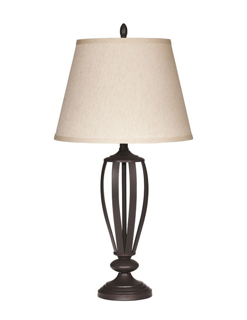 Mildred Bronze Finish Metal Table Lamp (Set of 2)