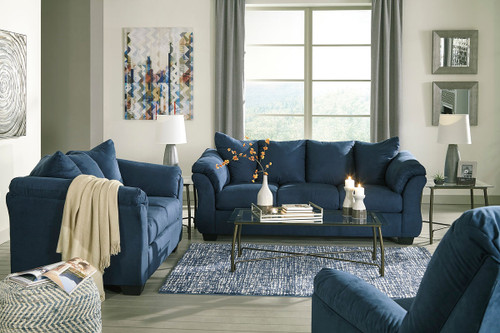 Darcy Blue 3 Pc. Sofa, Loveseat, Rocker Recliner Darcy Blue 3 Pc. Sofa, Loveseat, Rocker Recliner