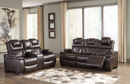 Warnerton Chocolate 2 Pc. Power Sofa, Loveseat