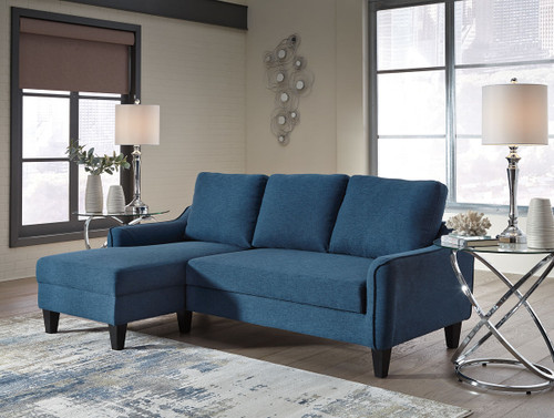 Jarreau Blue Sofa Chaise Sleeper