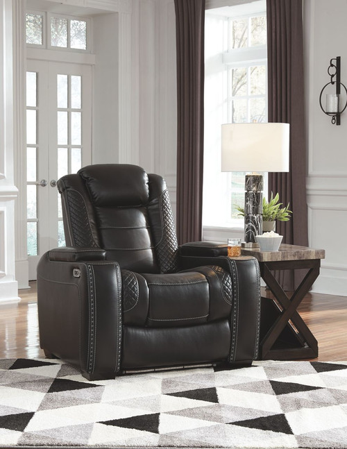 Party Midnight Power Recliner/Adj Headrest