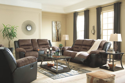 Earhart Chestnut 3 Pc. Reclining Sofa, Loveseat, Rocker Recliner
