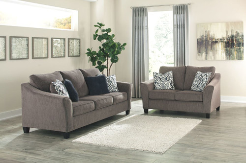 Nemoli Slate 2 Pc. Sofa, Loveseat