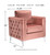 Lizmont Blush Pink Accent Chair