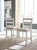 Skempton White 3 Pc. Counter Table, 2 Upholstered Barstools