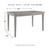 Parellen Gray Rectangular Dining Room Table