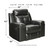 Kempten Black 3 Pc. Reclining Sofa, Loveseat, Rocker Recliner