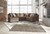 Graftin Teak Left Arm Facing Chaise 3 Pc Sectional