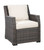 Easy Dark Brown / Beige Lounge Chair W/Cushion