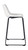Centiar White Tall Upholstered Barstool (Set of 2)