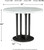 Centiar Black / Gray Round Dining Room Counter Table
